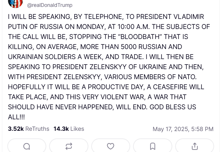 Tramps izziņo sarunas ar Putinu, Zelenski un NATO, lai apturētu karu