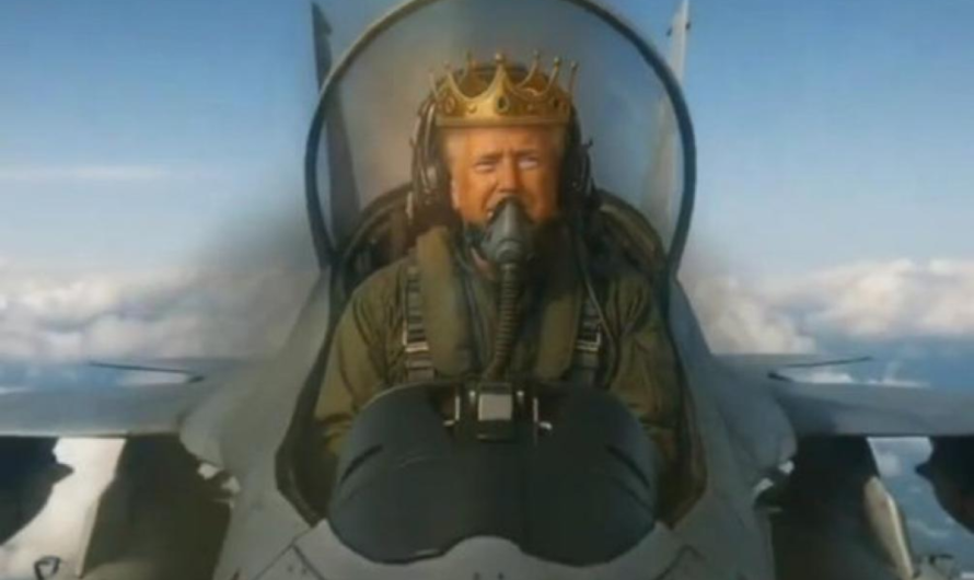 ASV prezidents Donalds Tramps šokē protestētājus ar AI video, kurā viņš “apbēr” viņus ar brūnu šķidrumu