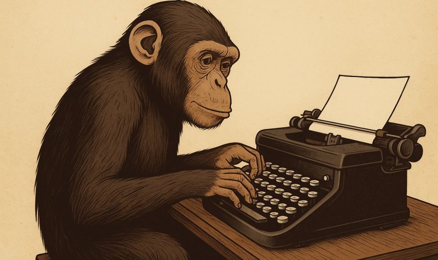 Bezgalīgā pērtiķa teorēma – stāsts par nejaušību, likumsakarībām un bezgalības īsto dabu