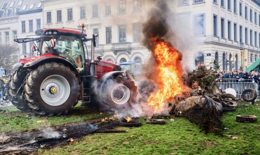 Briselē izceļas nemieri: fermeru protesti pāraug sadursmēs ar policiju